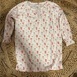 Edgehill Collection Pink and White Dog Gift Print Dress‎